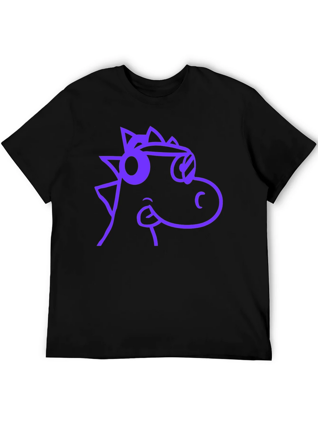 Cool Dino Graphic Tee - Casual Black T-Shirt product image 5