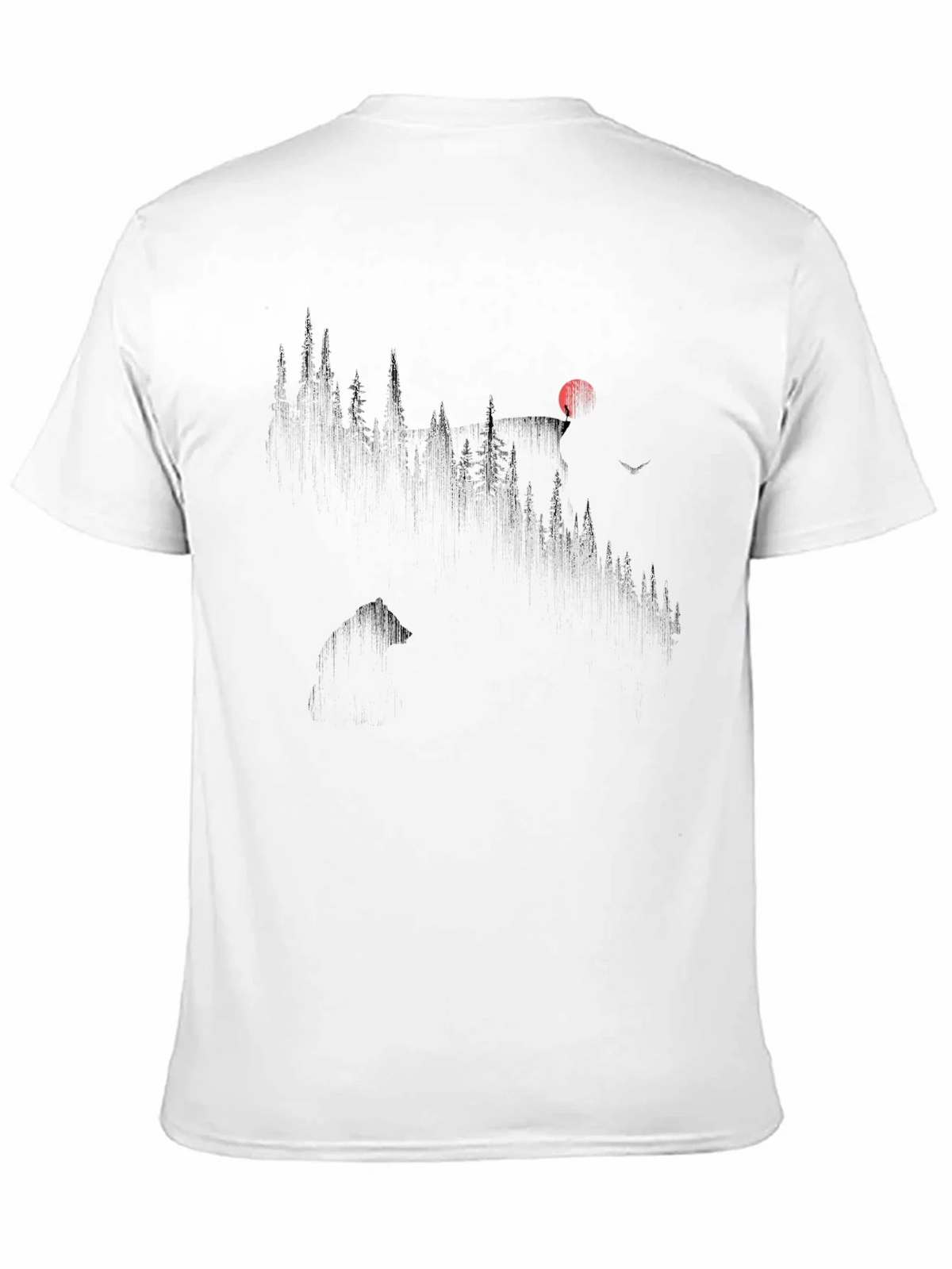 Forest Sunset Graphic Tee - Black product image 5