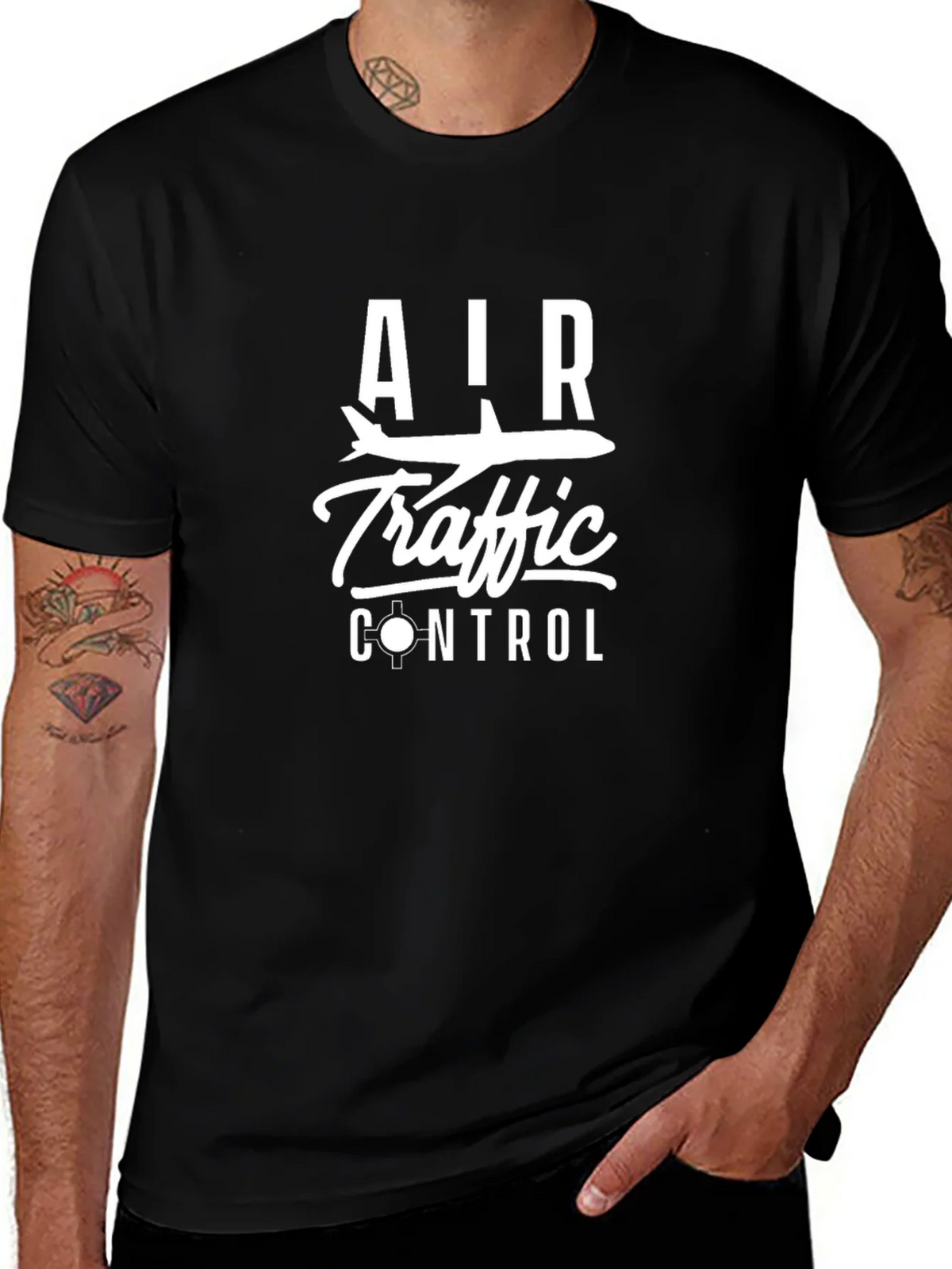 Air Traffic Control Graphic Tee - Black product image 1