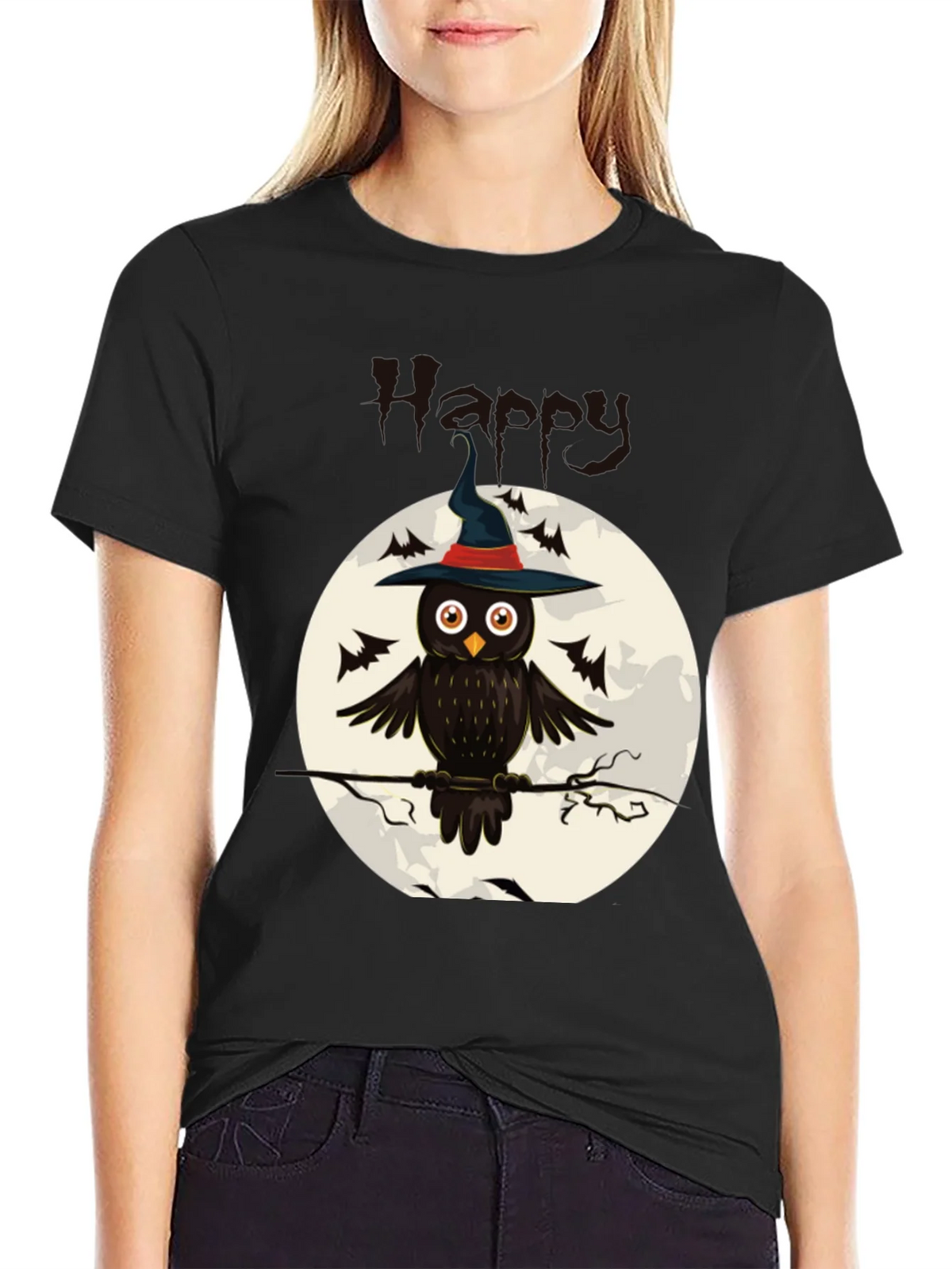 Owl Witch Halloween T-Shirt - Spooky Festive Tee product image 2