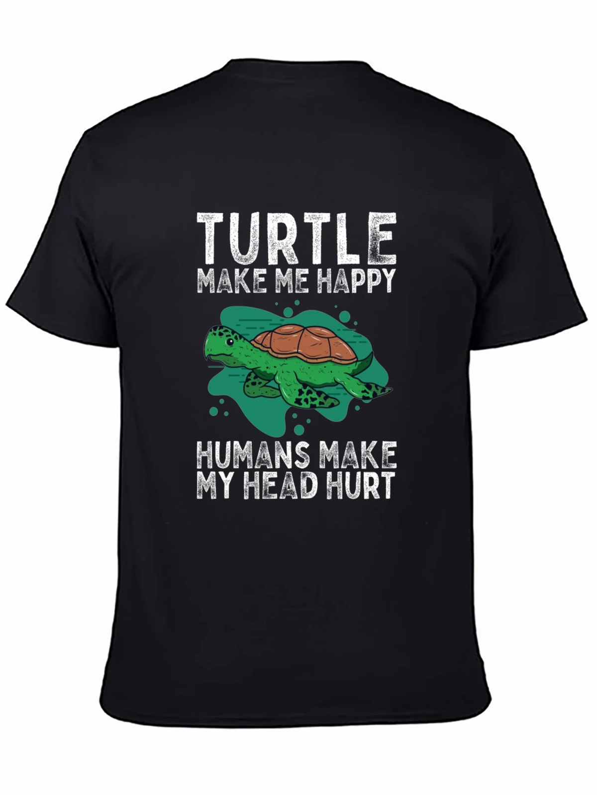 Turtle Make Me Happy Graphic T-Shirt product image 4