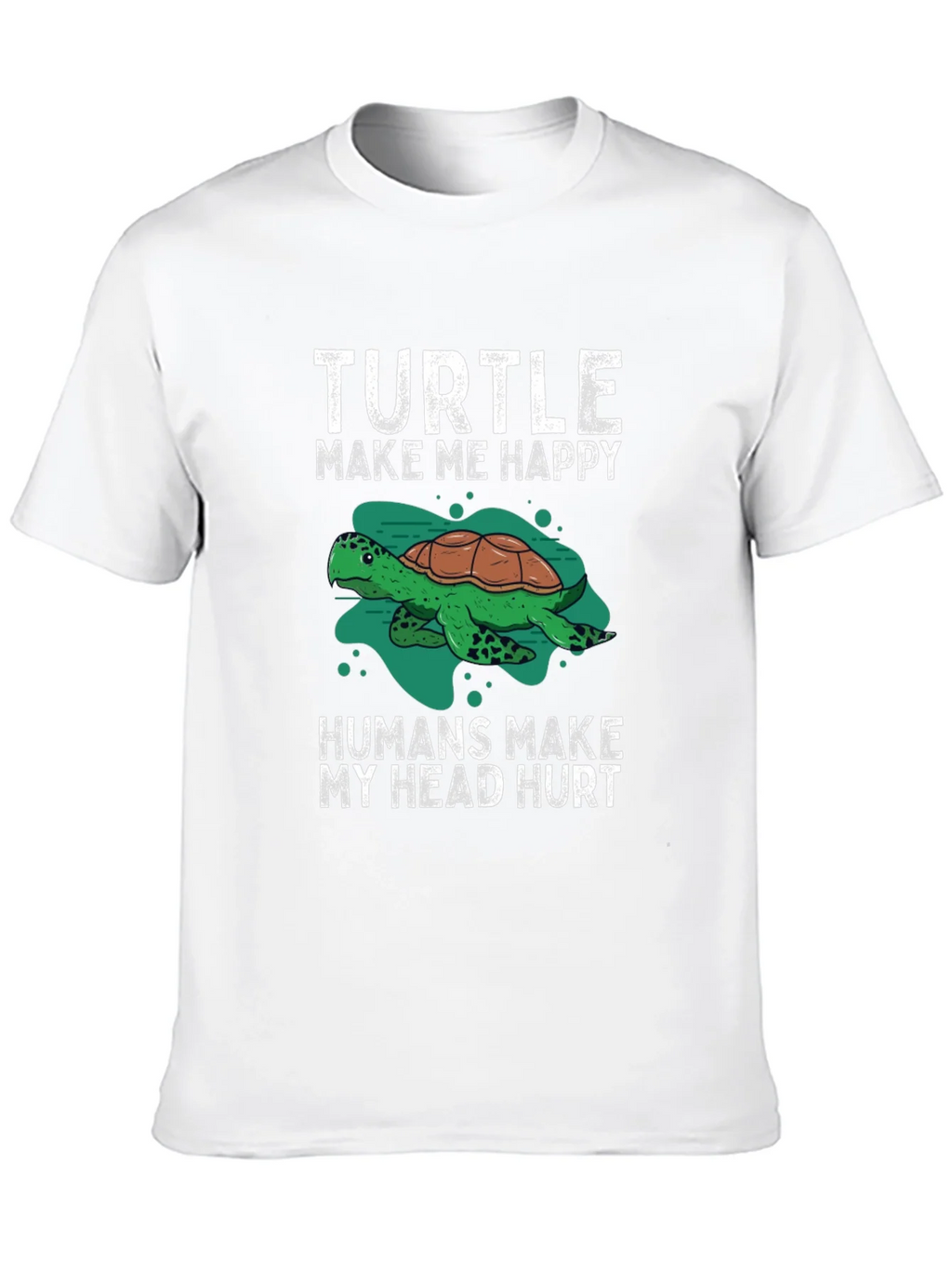 Turtle Make Me Happy Graphic T-Shirt product image 9