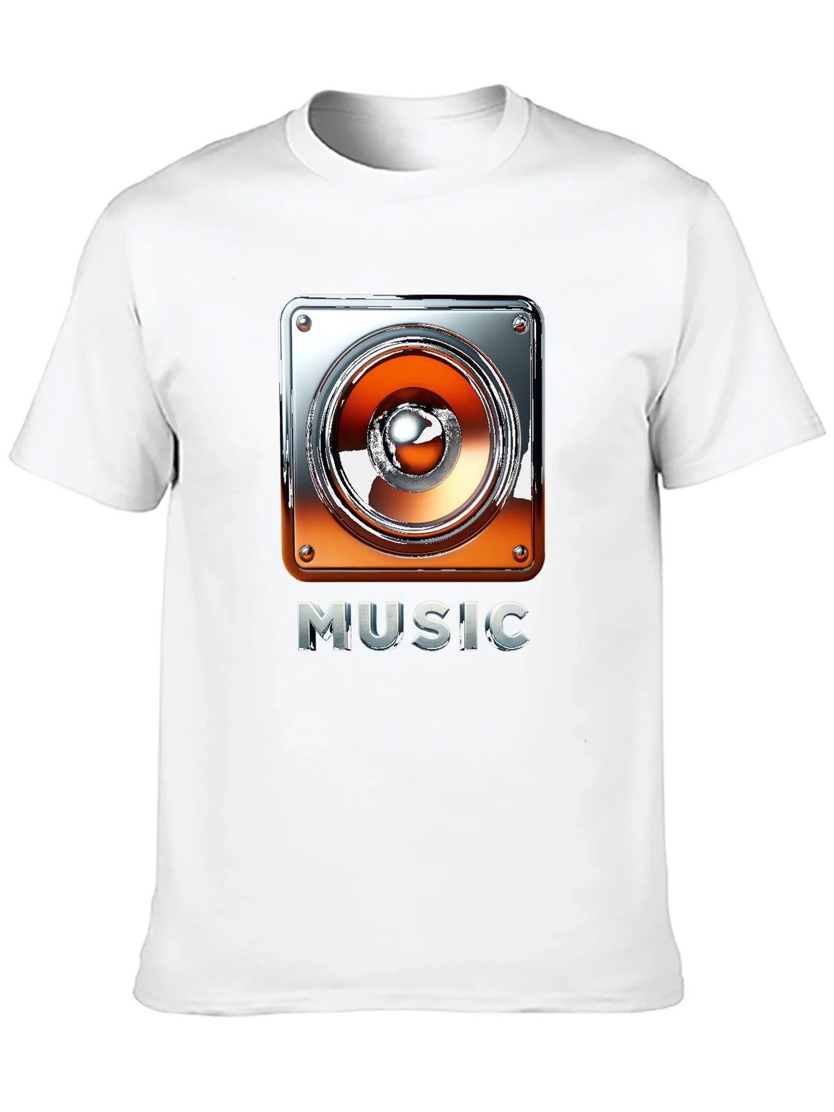 Music Graphic Tee - Black T-Shirt with Speaker Design product image 9