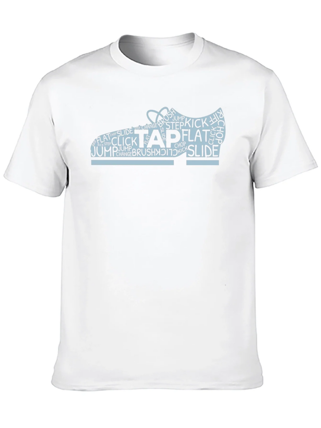 Tap Dance Shoe Word Art Black T-Shirt