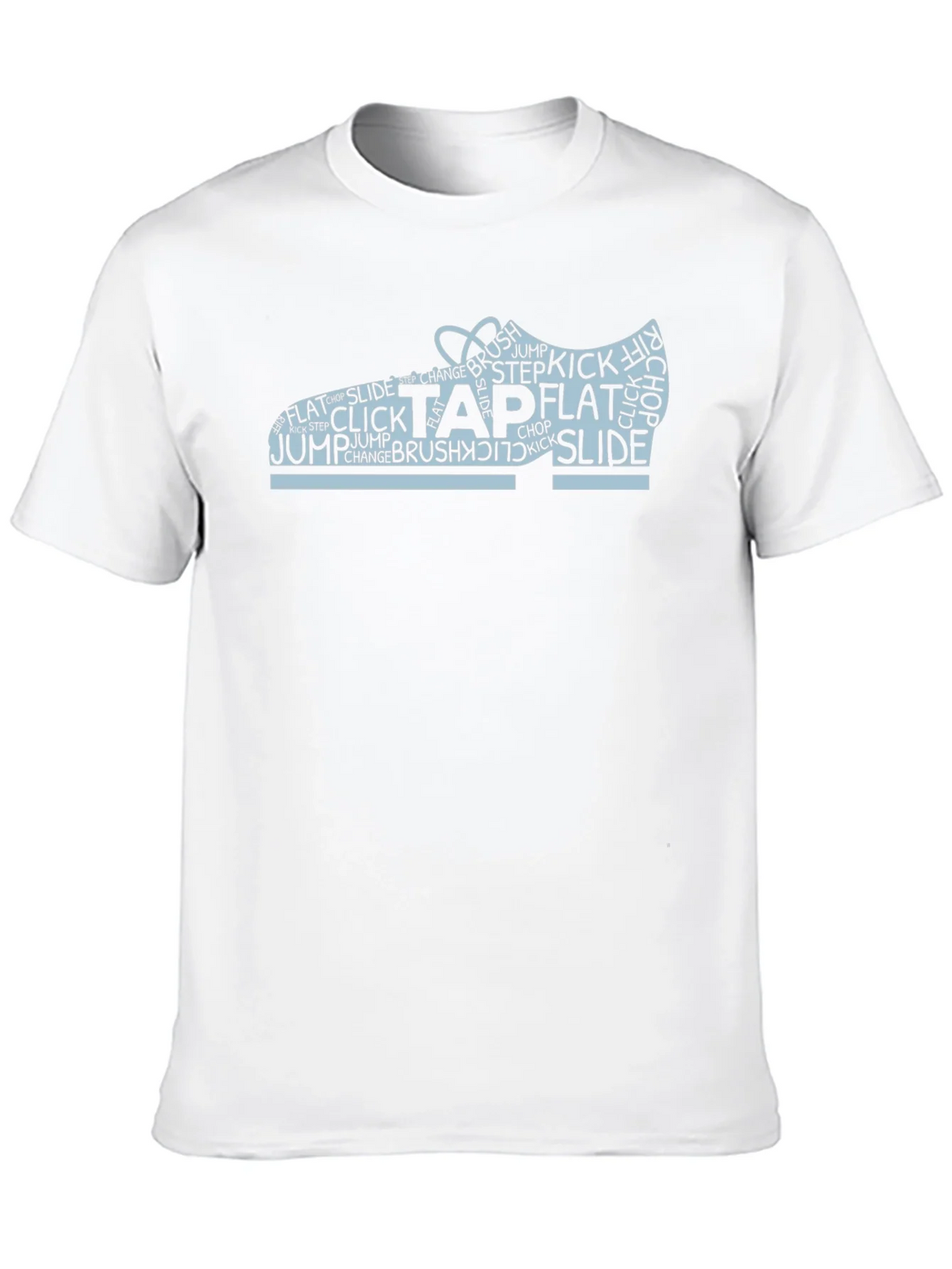 Tap Dance Shoe Word Art Black T-Shirt
