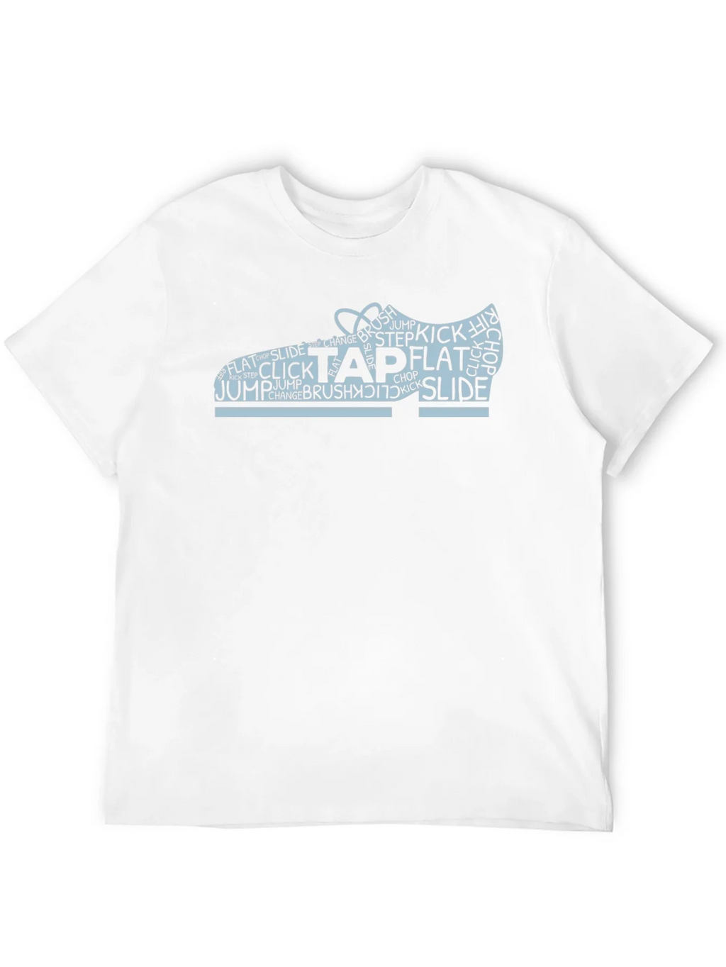 Tap Dance Shoe Word Art Black T-Shirt