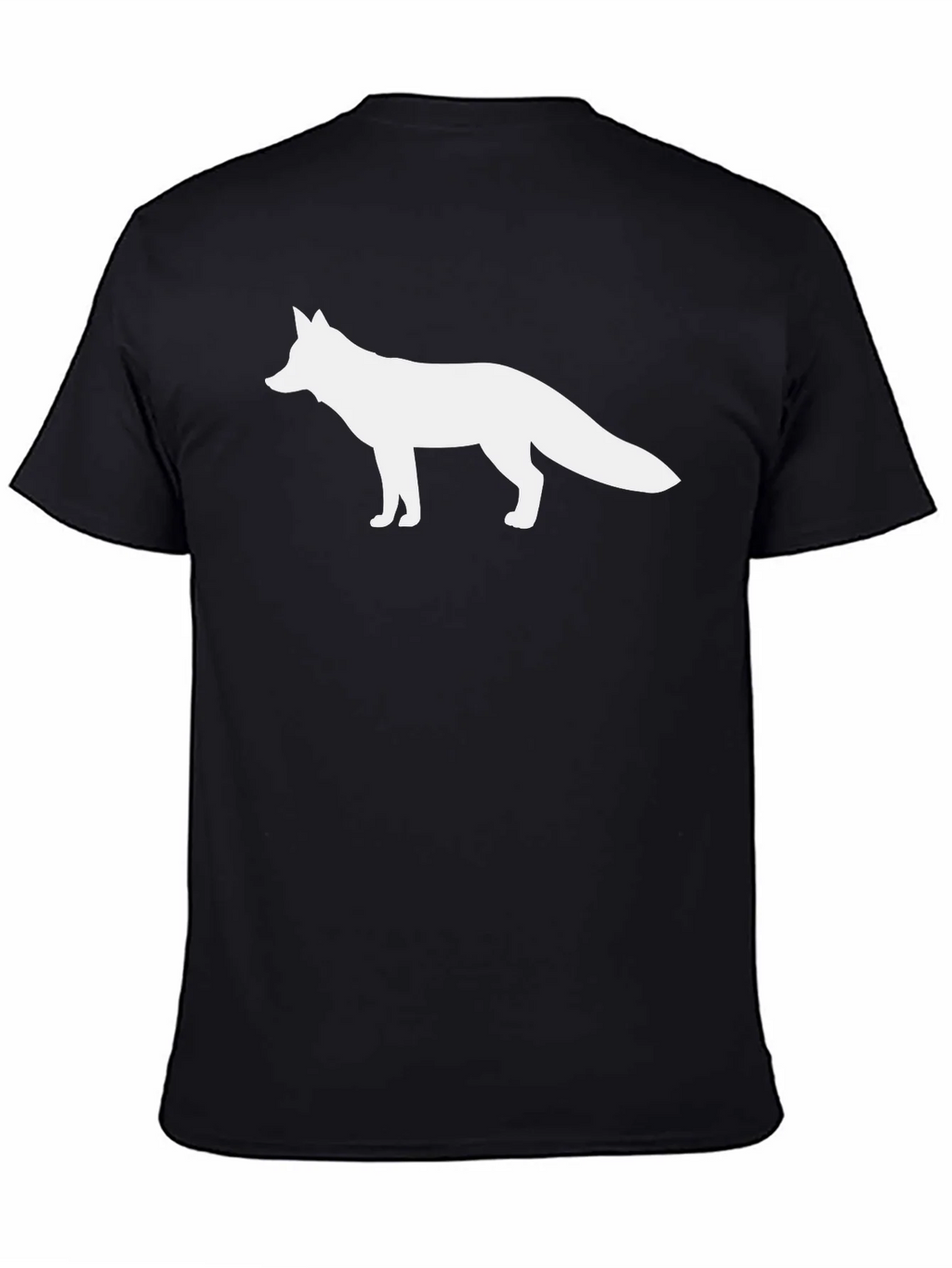 Fox Graphic Black T-Shirt - Classic Crew Neck product image 4