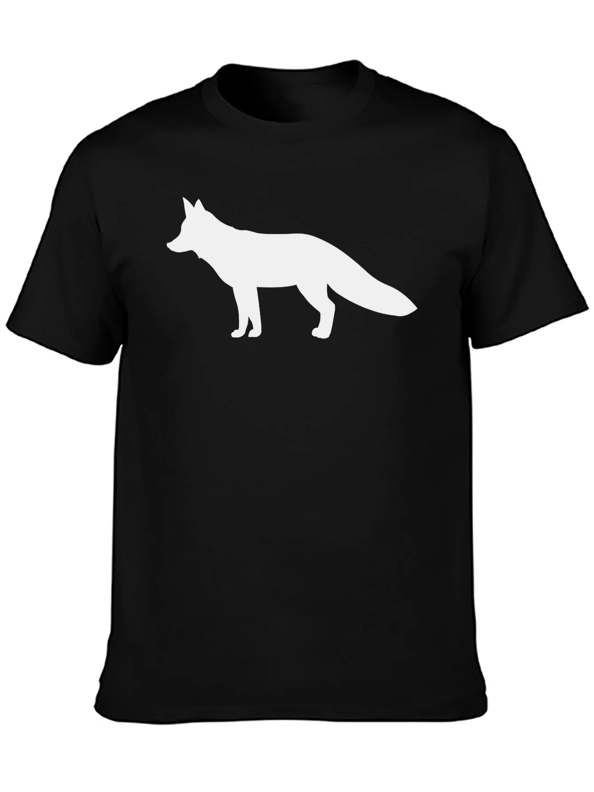 Fox Graphic Black T-Shirt - Classic Crew Neck product image 3