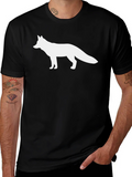Fox Graphic Black T-Shirt - Classic Crew Neck product image 1