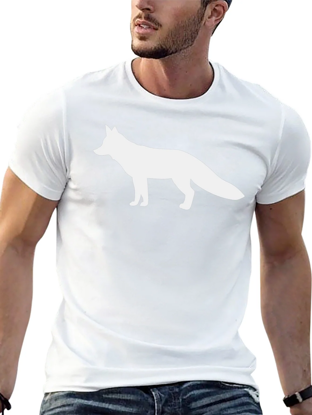 Fox Graphic Black T-Shirt - Classic Crew Neck product image 12