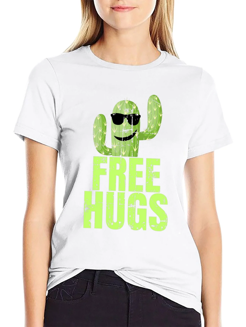 Free Hugs Cactus Graphic T-Shirt product image 8