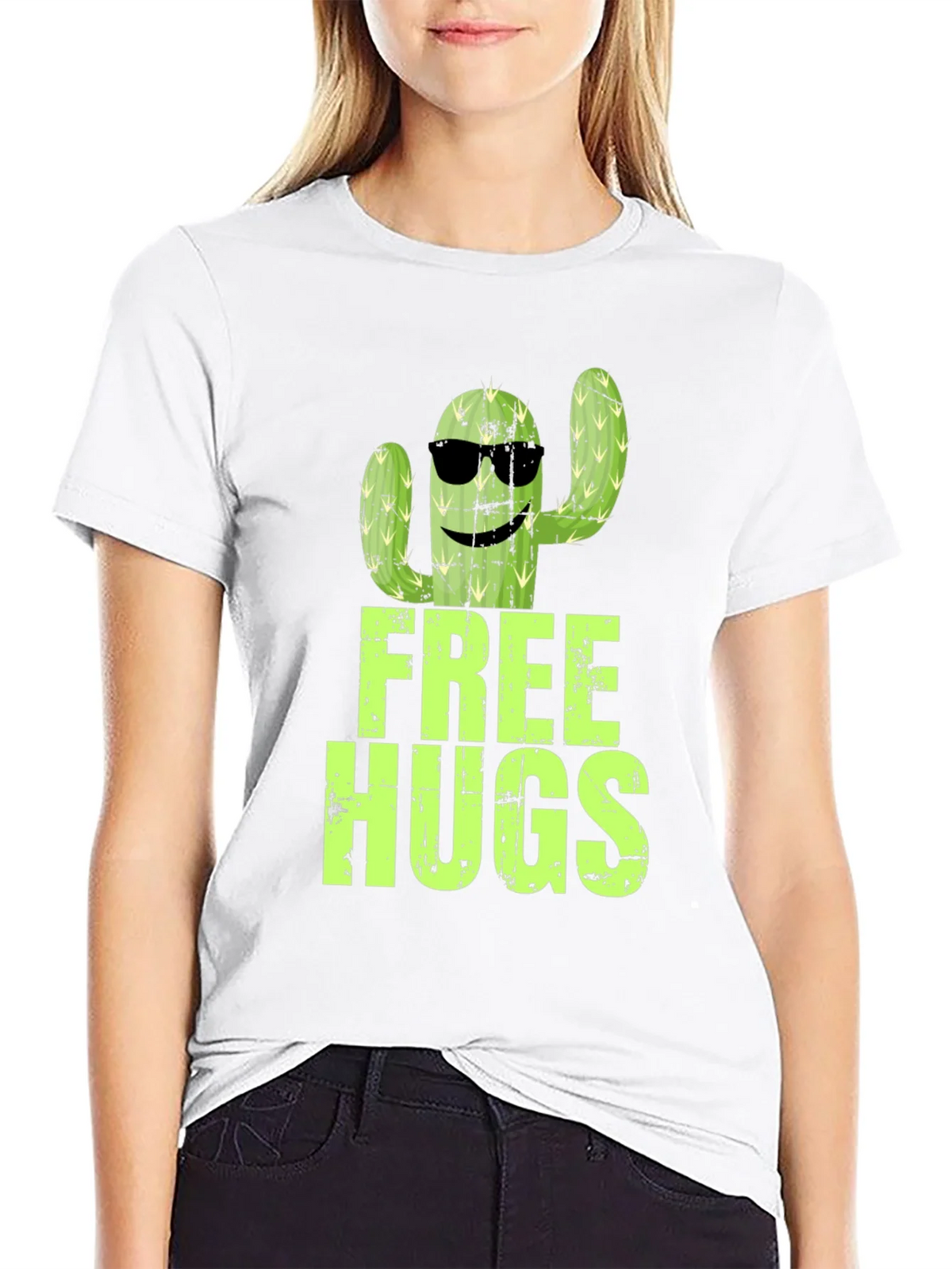 Free Hugs Cactus Graphic T-Shirt product image 8