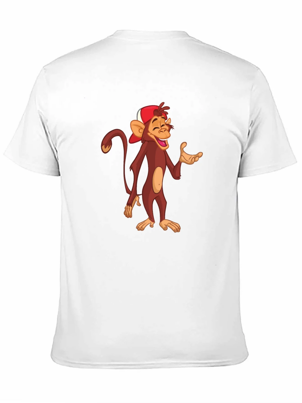 Cartoon Monkey Graphic T-Shirt - Casual Black Tee product image 10