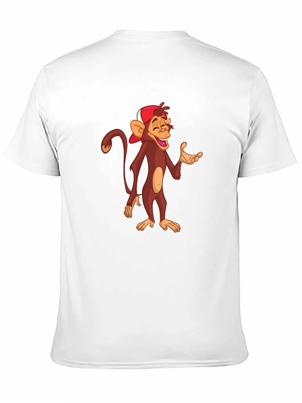 Cartoon Monkey Graphic T-Shirt - Casual Black Tee product image 10