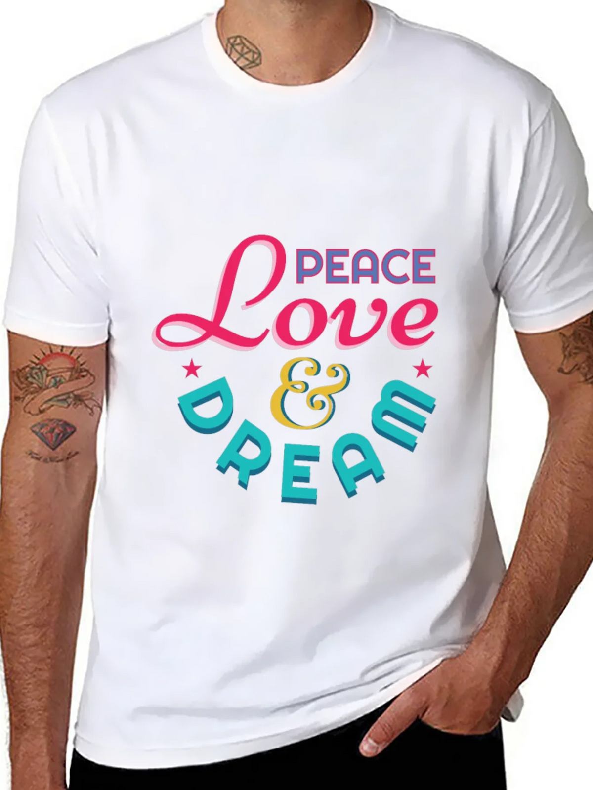 Peace Love & Dream Graphic T-Shirt product image 4