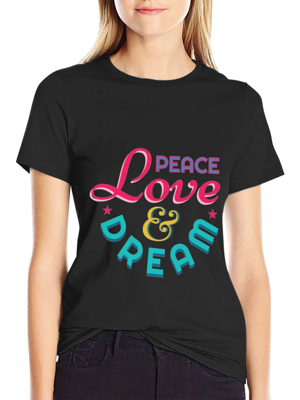 Peace Love & Dream Graphic T-Shirt product image 2