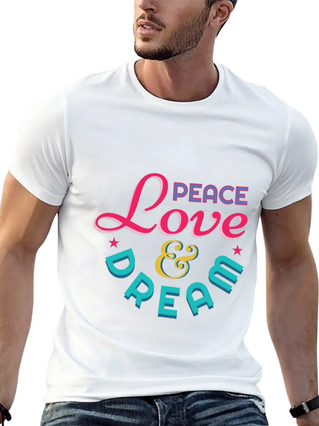Peace Love & Dream Graphic T-Shirt product image 6