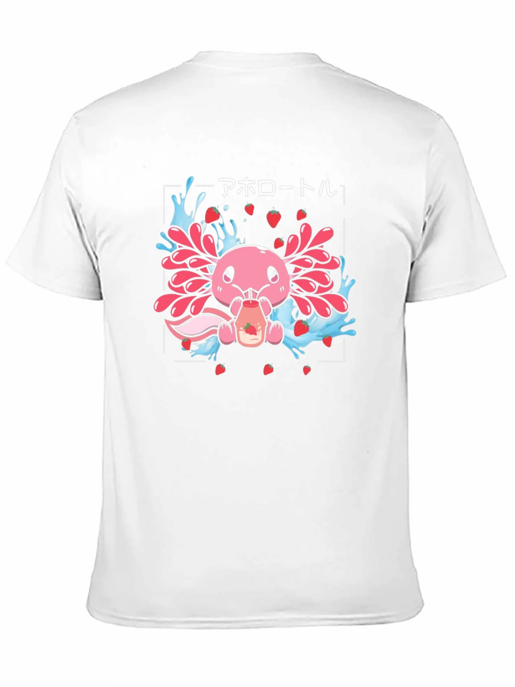 Axolotl Strawberry Milk T-Shirt product image 10