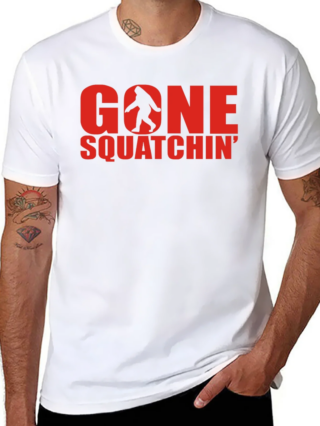 Gone Squatchin Black T-Shirt product image 7