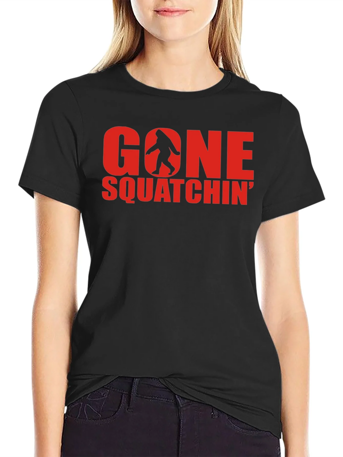 Gone Squatchin Black T-Shirt product image 2