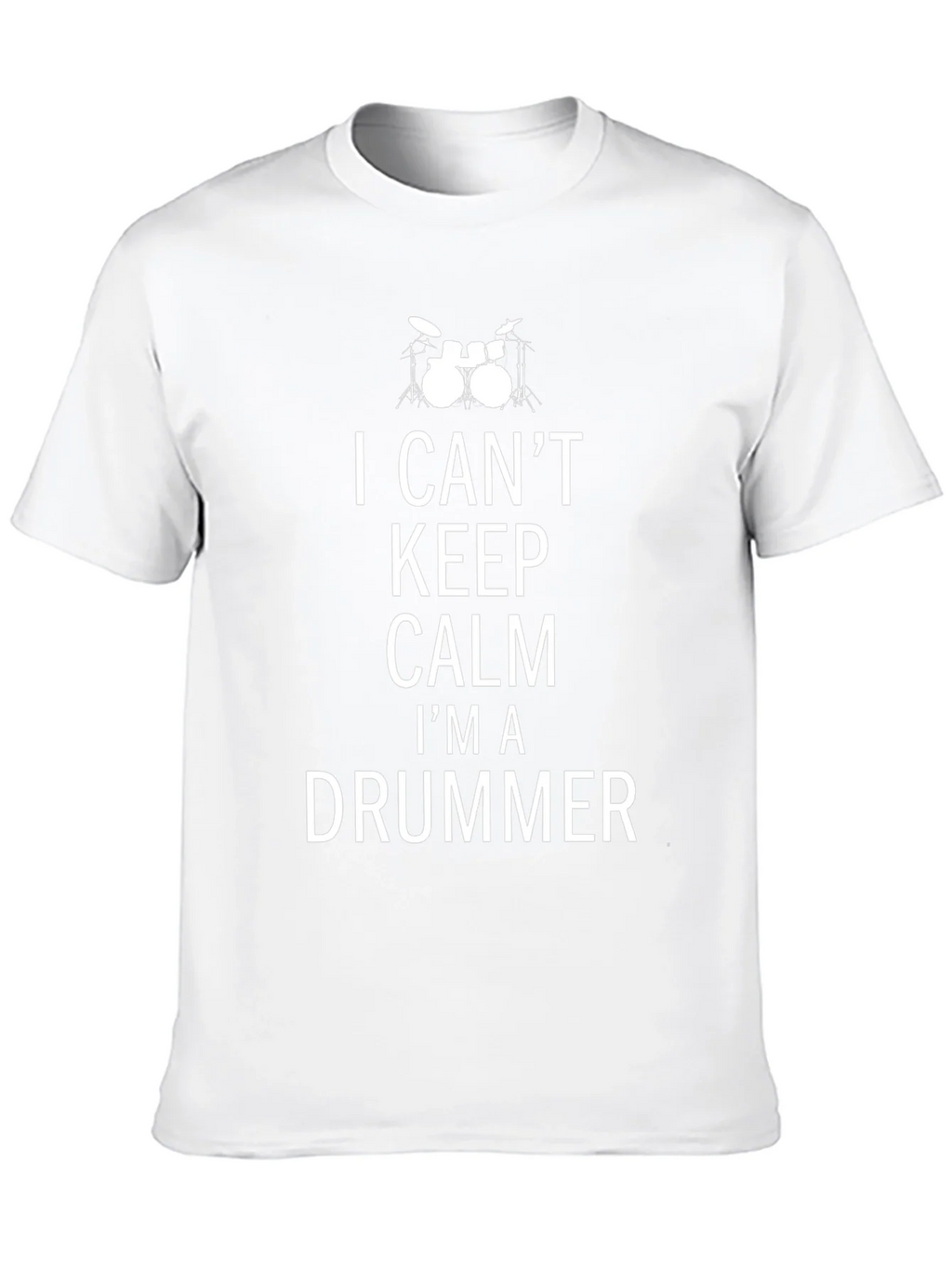 I Cant Keep Calm Im a Drummer Black Tee product image 7