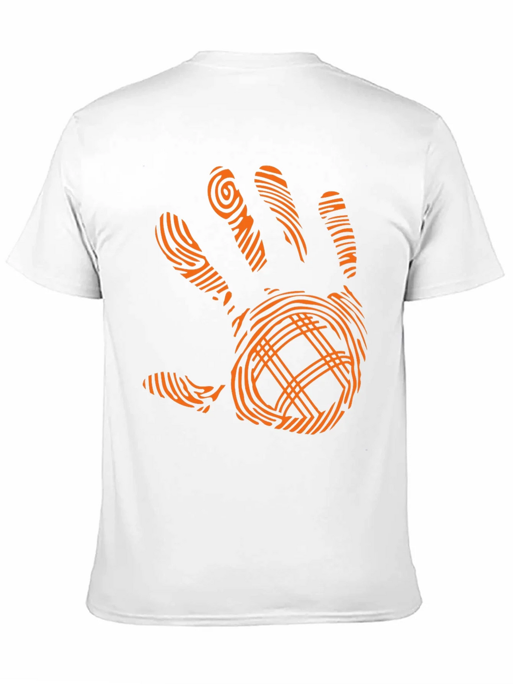 Modern Handprint Graphic Black T-Shirt product image 10