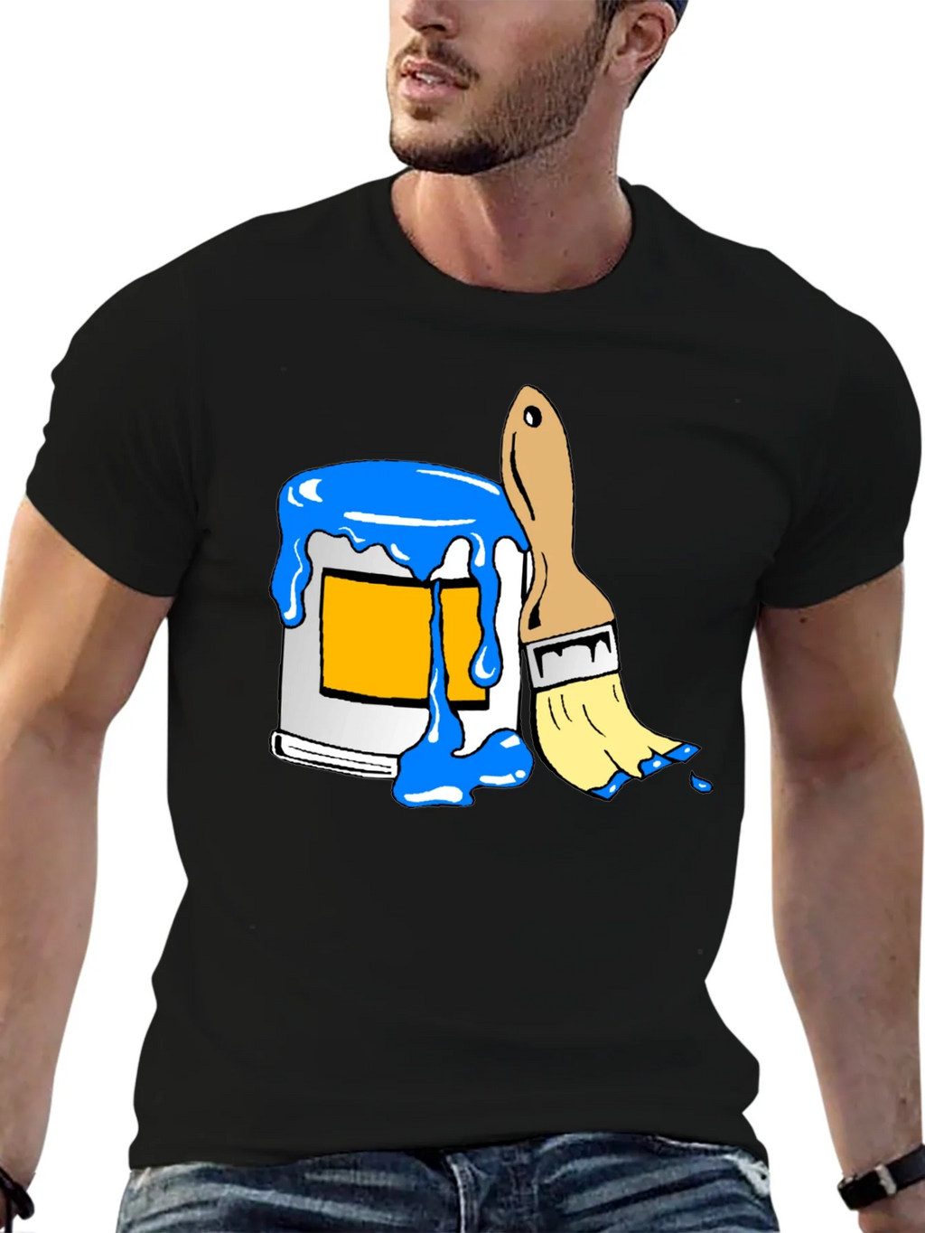 Paint Can & Brush Graphic Tee - Artist Style product image 6