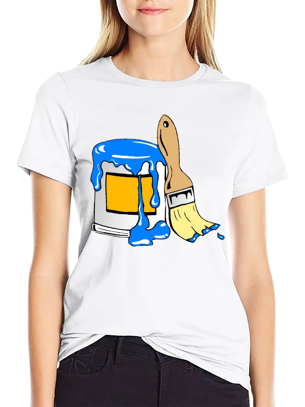 Paint Can & Brush Graphic Tee - Artist Style product image 8