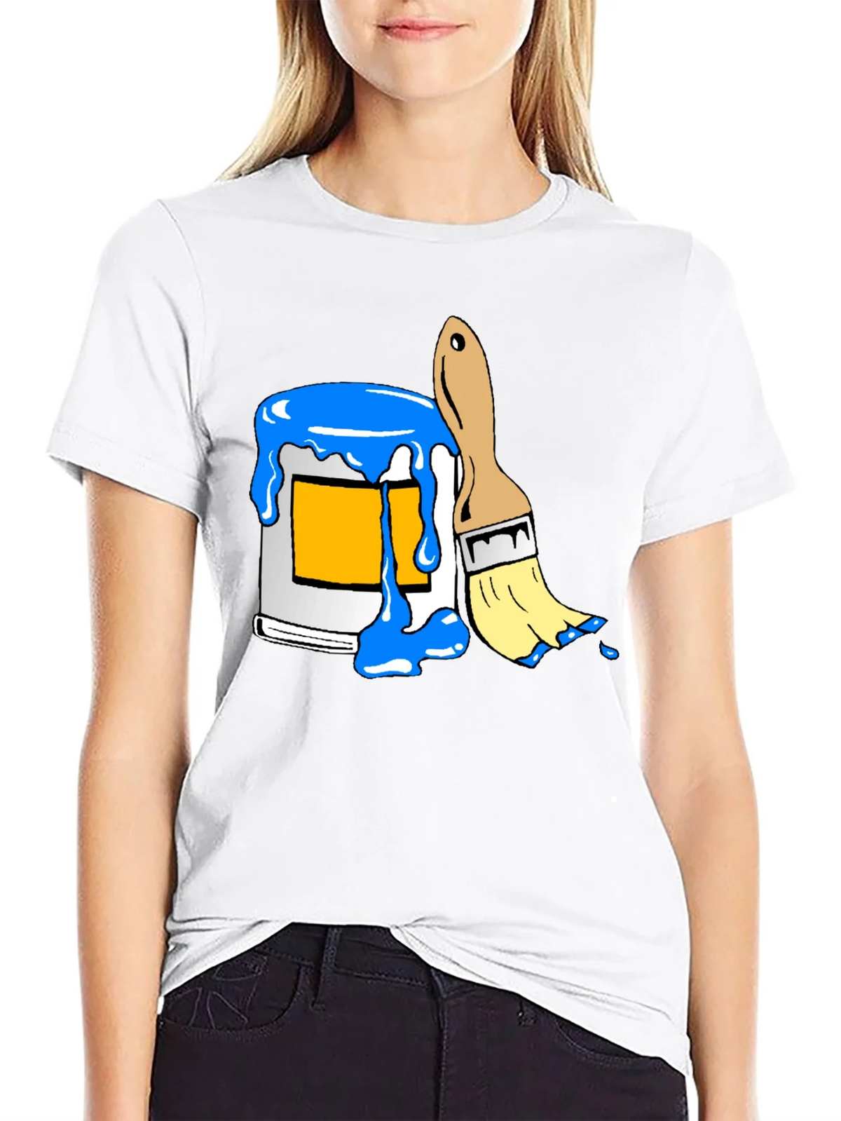Paint Can & Brush Graphic Tee - Artist Style product image 8