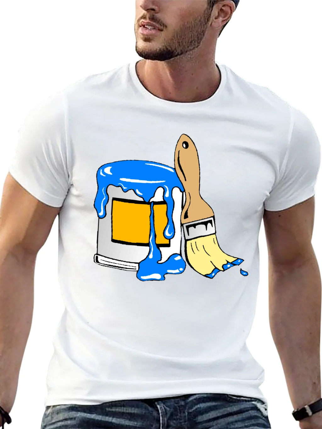 Paint Can & Brush Graphic Tee - Artist Style product image 12