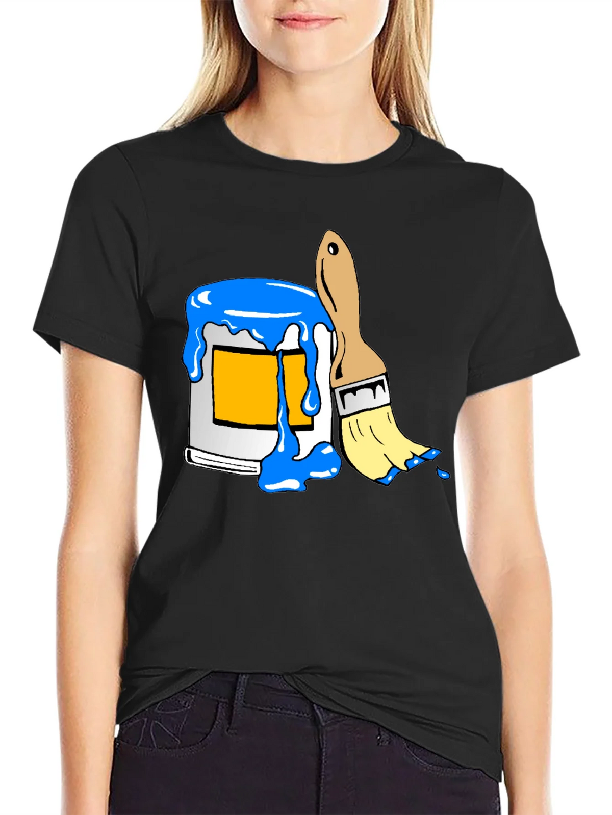 Paint Can & Brush Graphic Tee - Artist Style product image 2