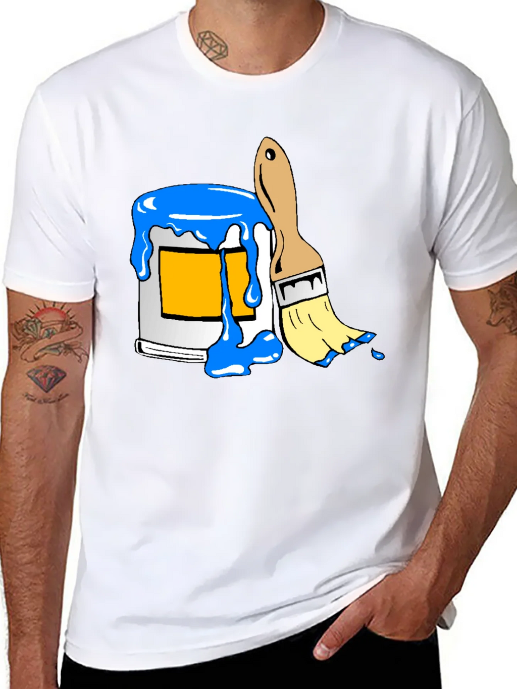 Paint Can & Brush Graphic Tee - Artist Style product image 7