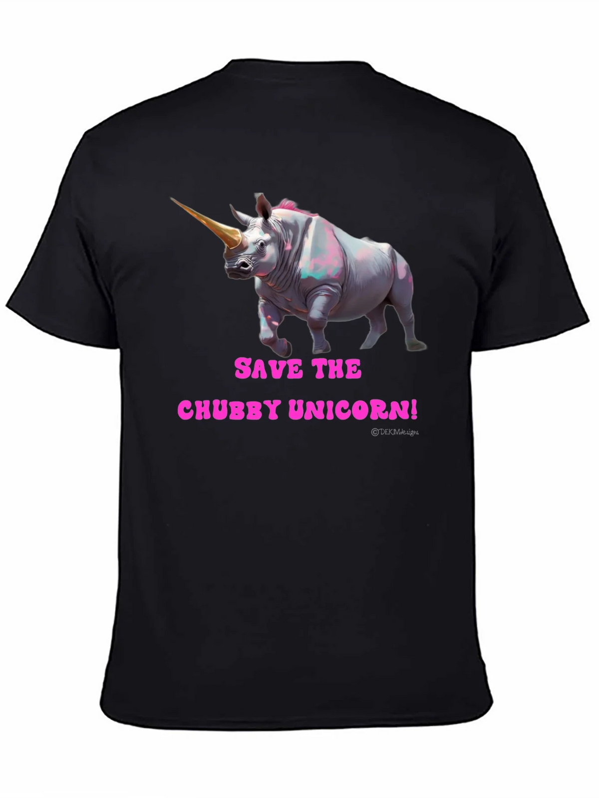 Save the Chubby Unicorn Funny Graphic Tee product image 4