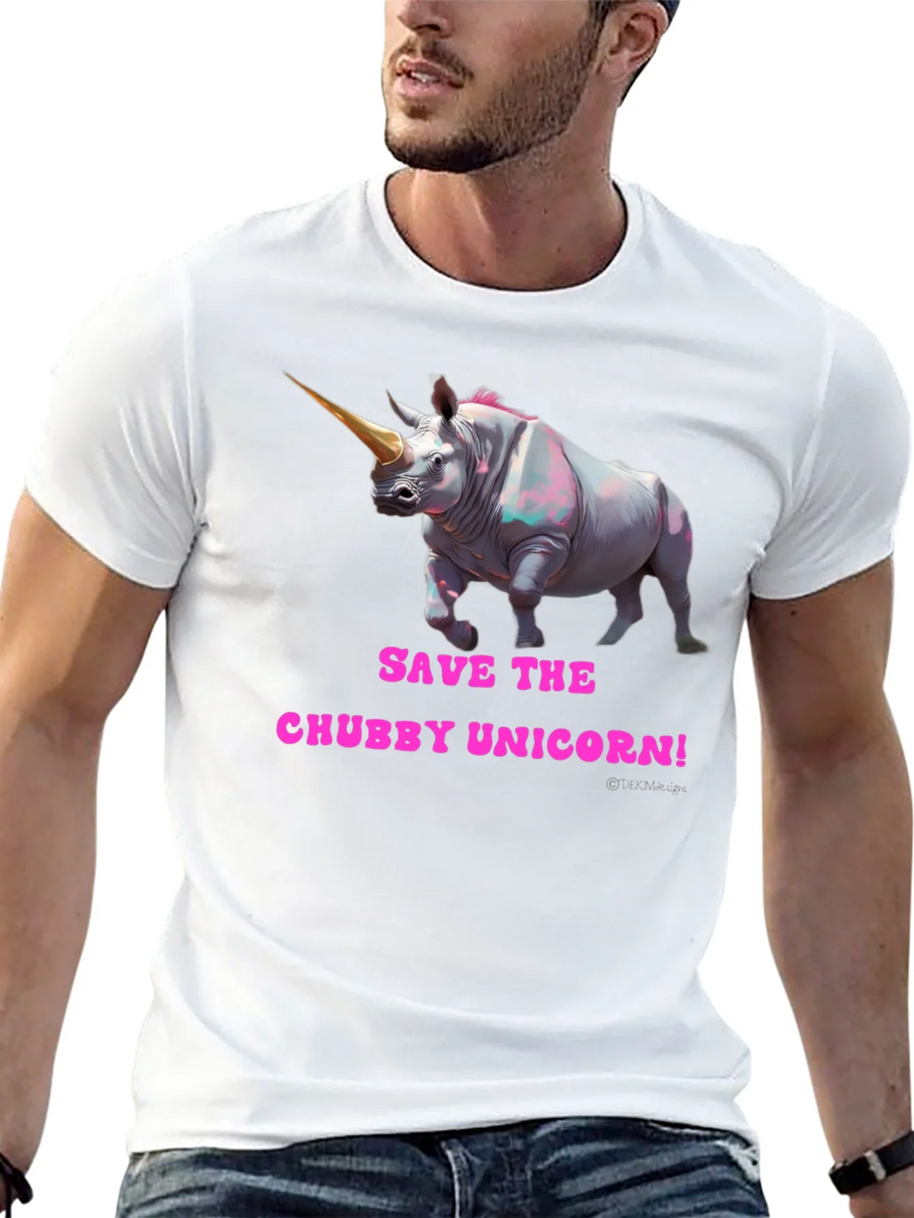 Save the Chubby Unicorn Funny Graphic Tee product image 12