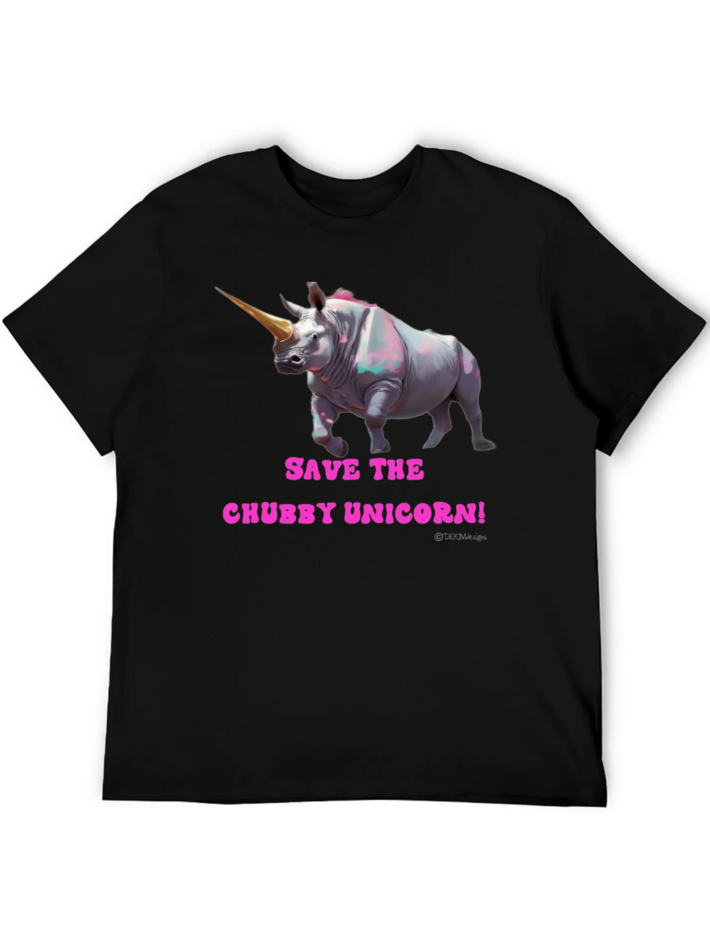 Save the Chubby Unicorn Funny Graphic Tee product image 5