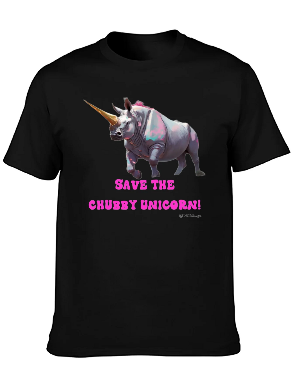 Save the Chubby Unicorn Funny Graphic Tee product image 3