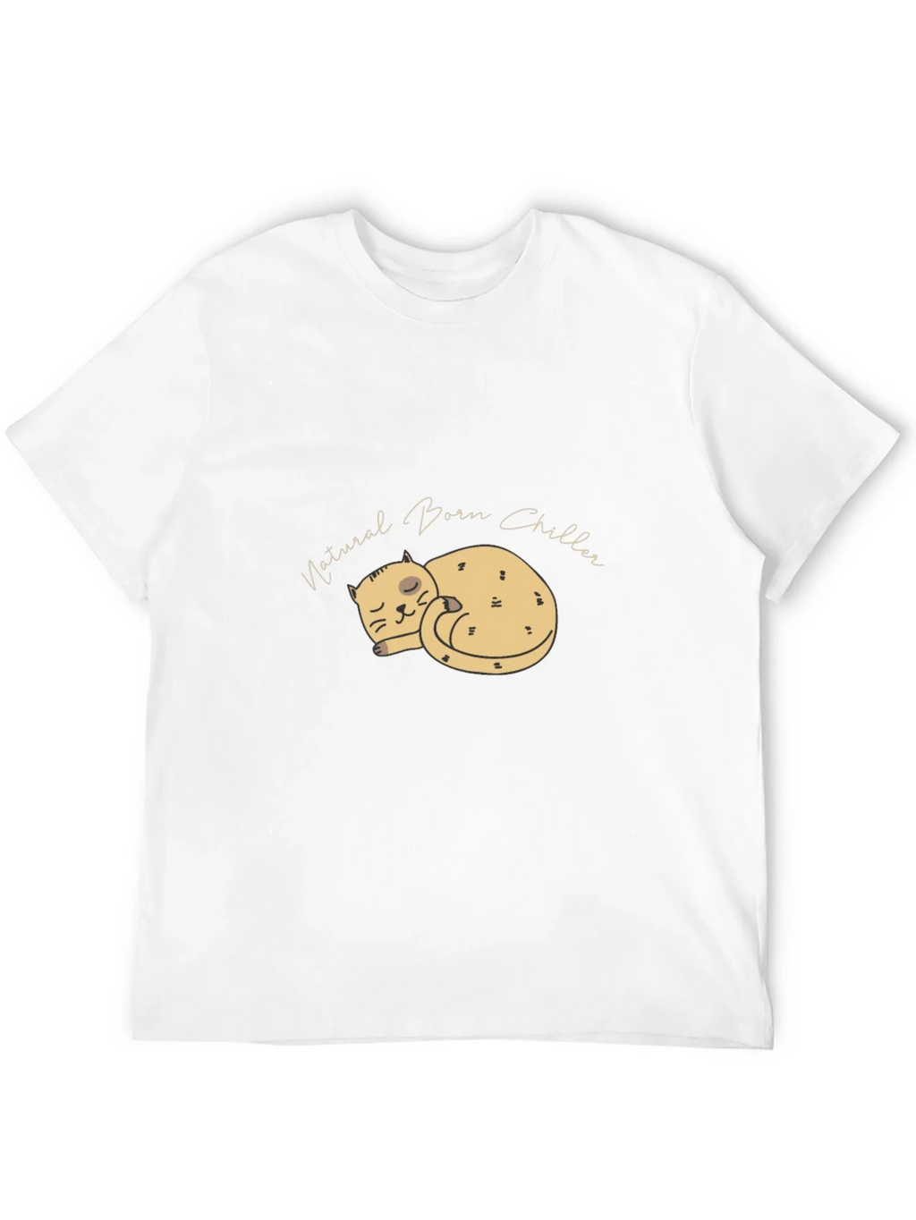 Natural Born Chiller Black T-Shirt - Cat Nap Design product image 11
