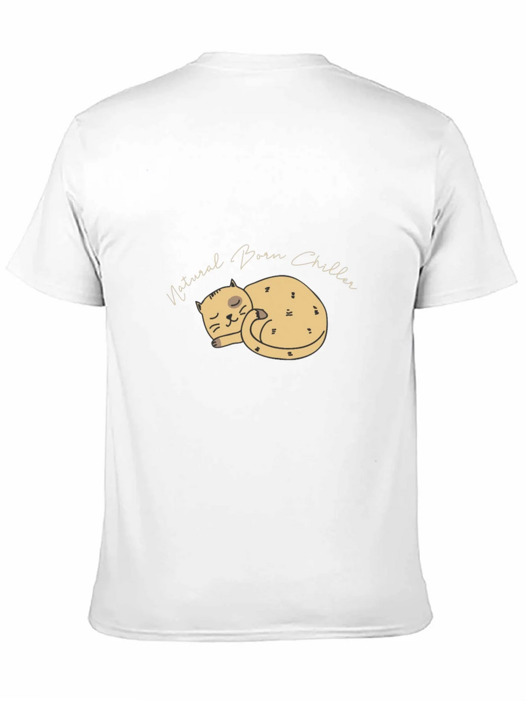 Natural Born Chiller Black T-Shirt - Cat Nap Design product image 10