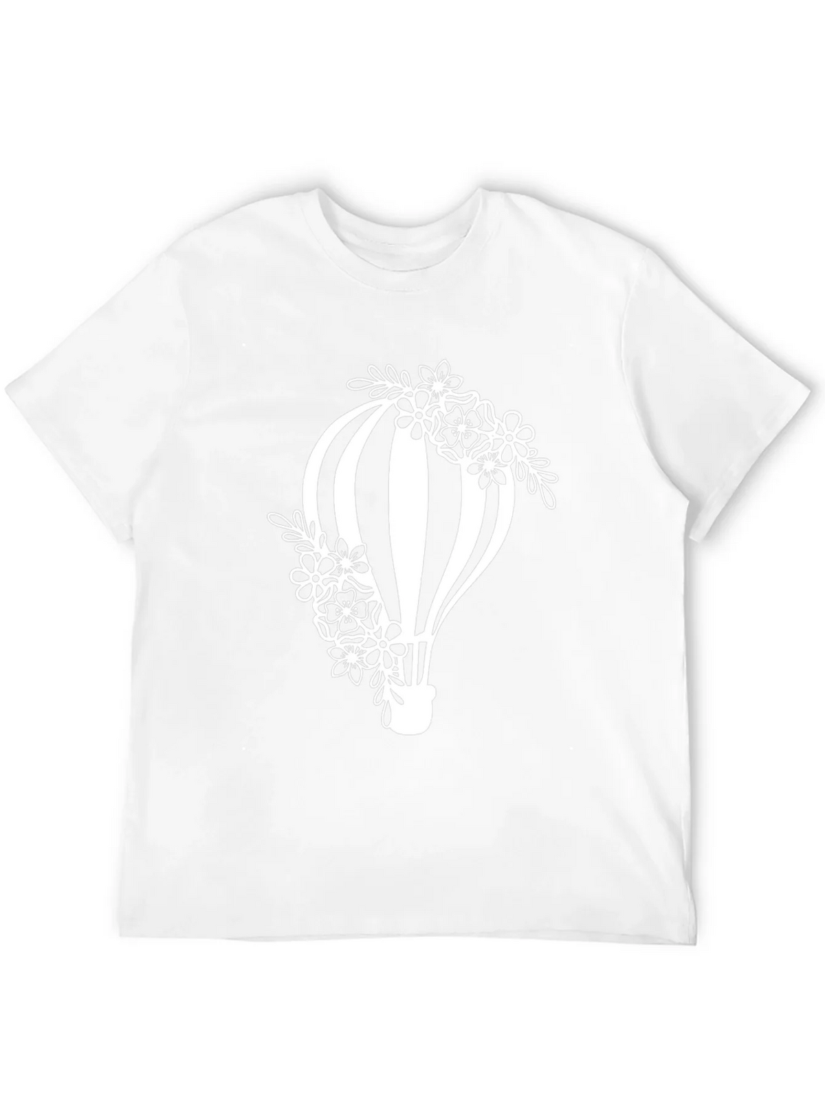 Floral Hot Air Balloon Graphic Tee - Black product image 11