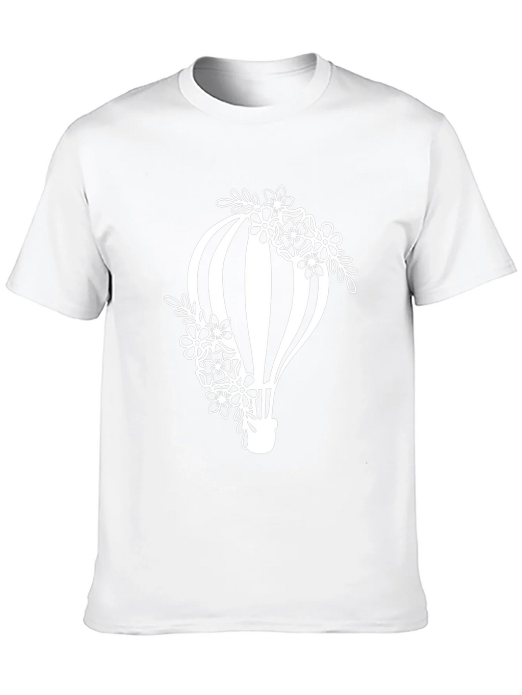 Floral Hot Air Balloon Graphic Tee - Black product image 9