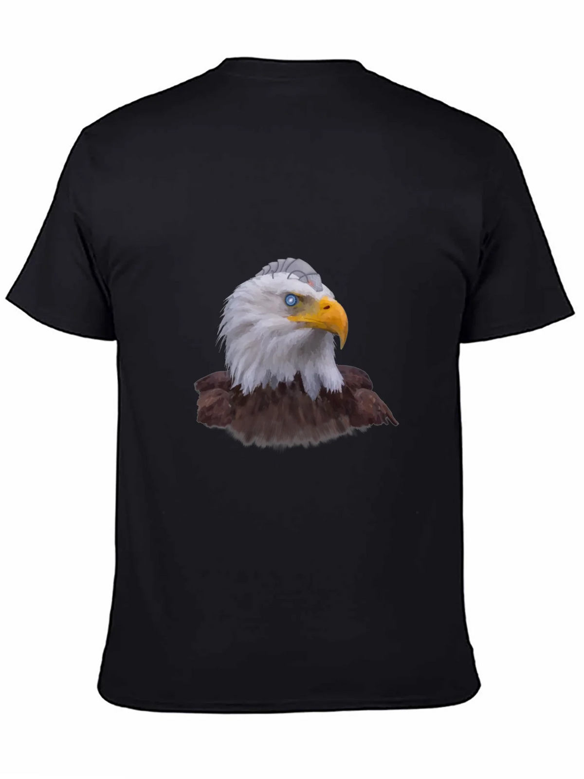 Eagle Graphic Print Black T-Shirt for Men product image 4