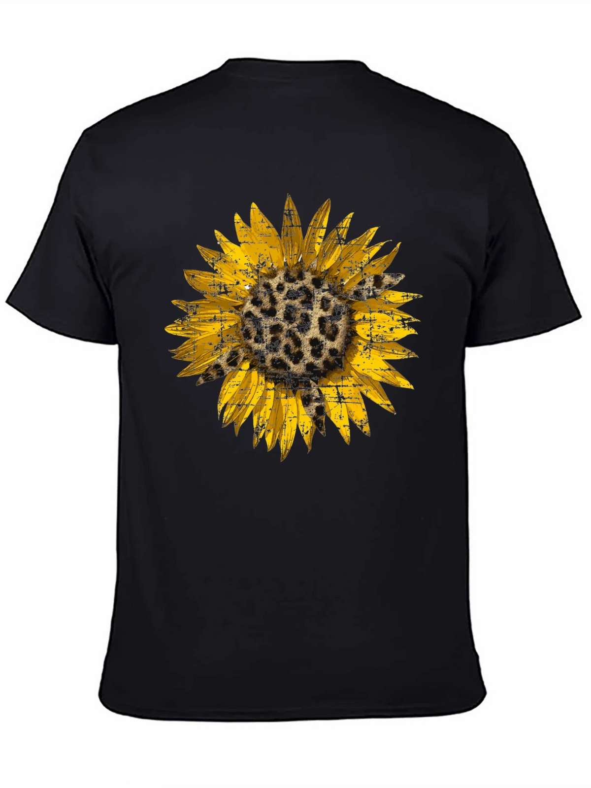 Leopard Sunflower Graphic Tee - Black product image 4