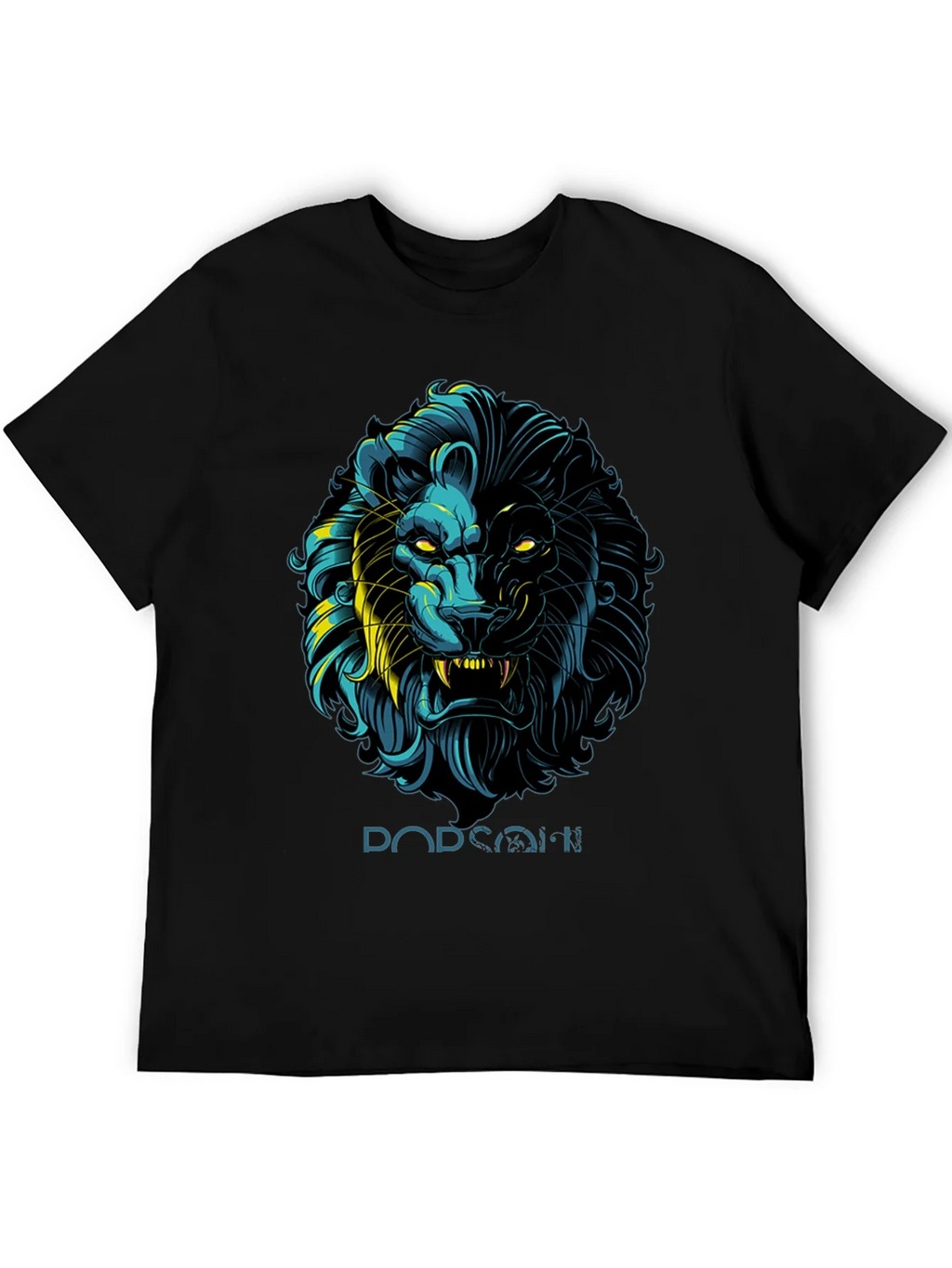 Lion Graphic Print Black T-Shirt - Stylish Mens Apparel product image 5