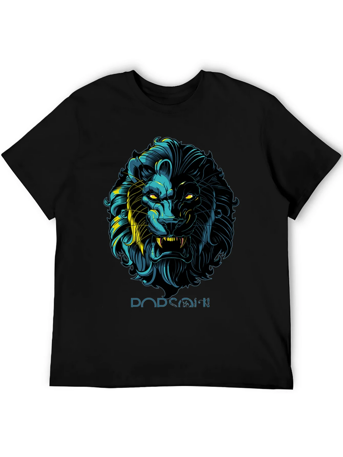 Lion Graphic Print Black T-Shirt - Stylish Mens Apparel product image 5