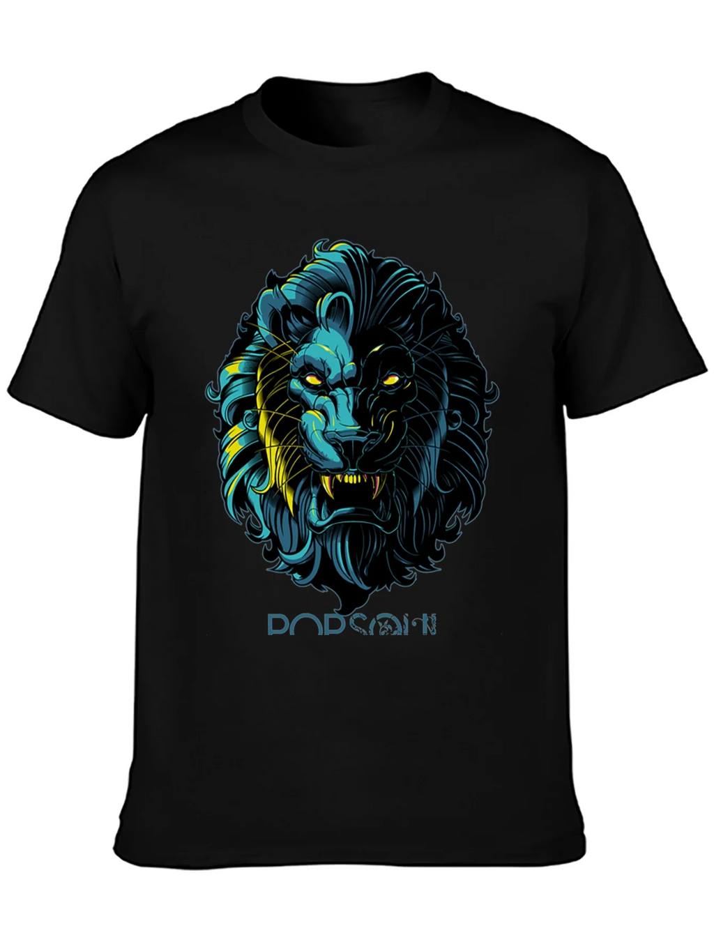 Lion Graphic Print Black T-Shirt - Stylish Mens Apparel product image 3