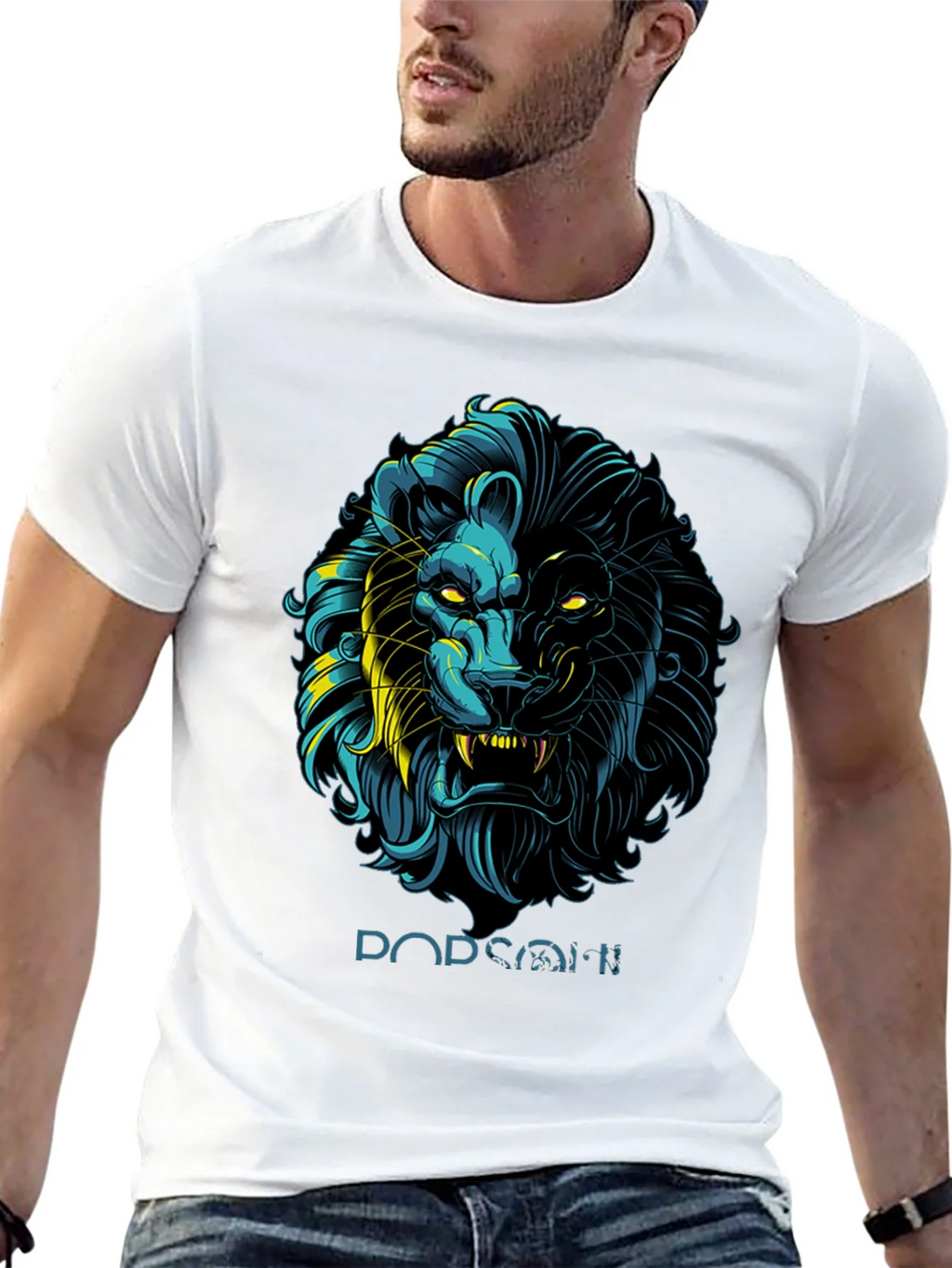 Lion Graphic Print Black T-Shirt - Stylish Mens Apparel product image 12