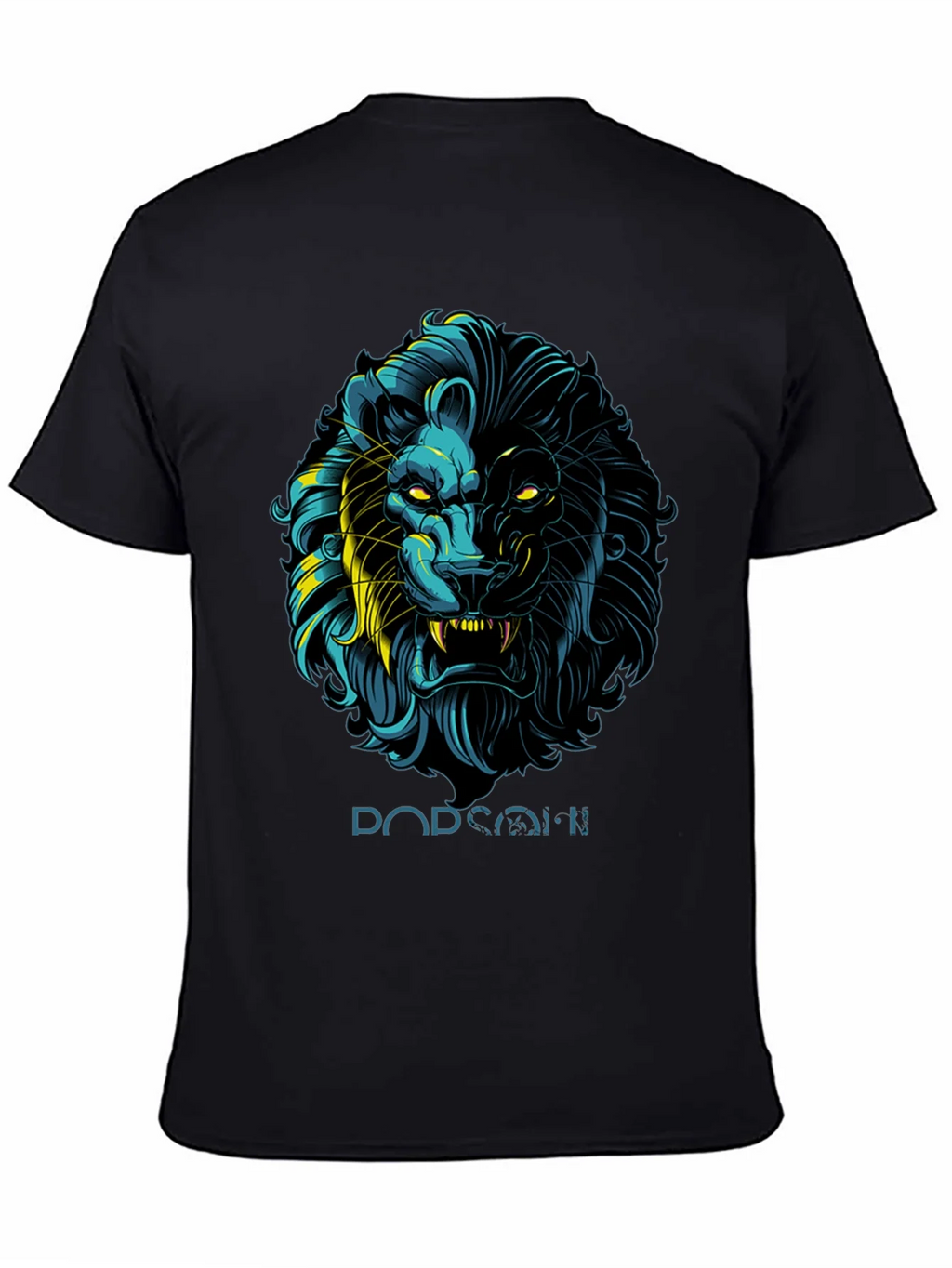 Lion Graphic Print Black T-Shirt - Stylish Mens Apparel product image 4