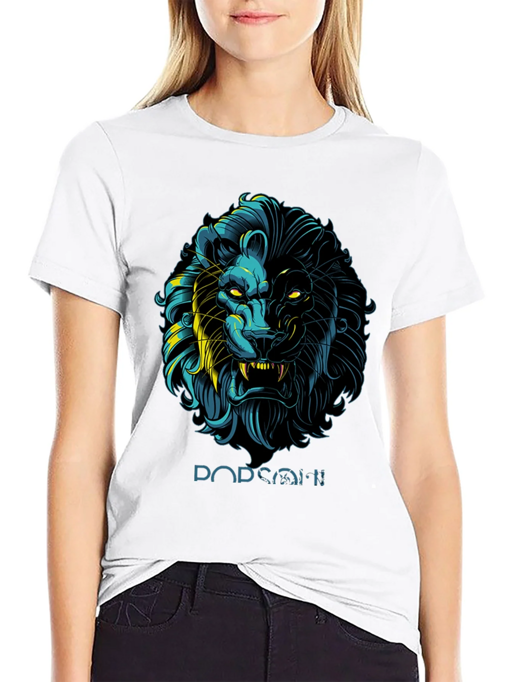 Lion Graphic Print Black T-Shirt - Stylish Mens Apparel product image 8