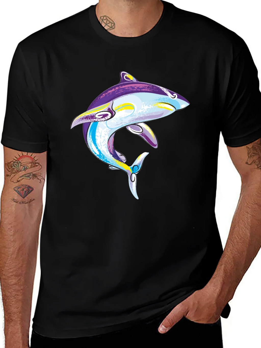 Cool Shark Graphic T-Shirt product image 1