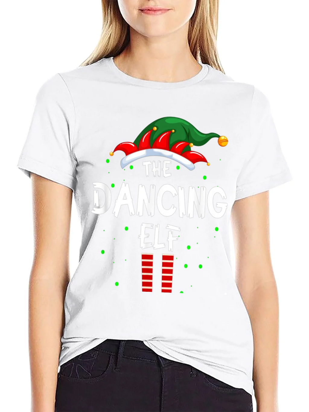 Dancing Elf Christmas T-Shirt product image 8